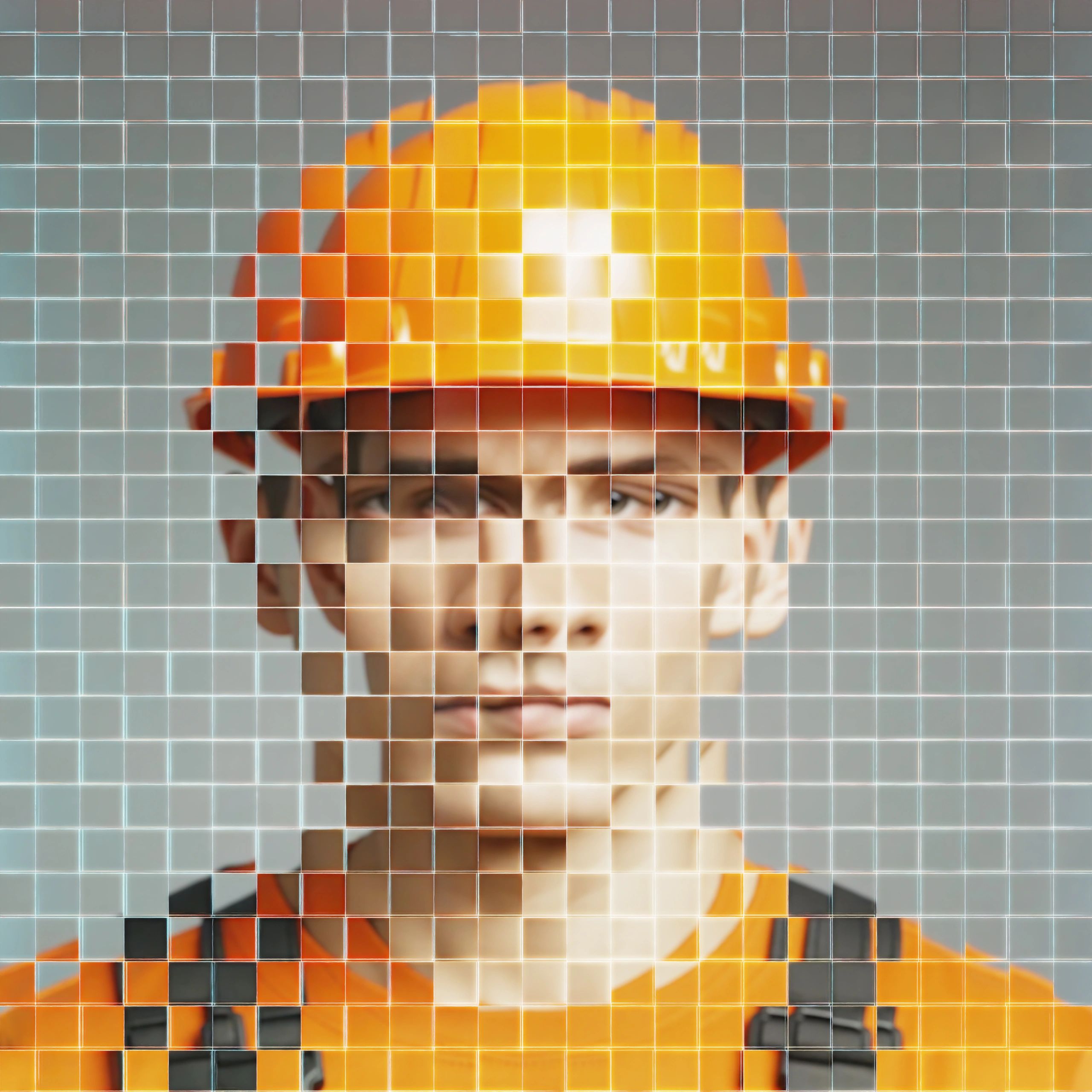 Abstract digital avatar representing customer support